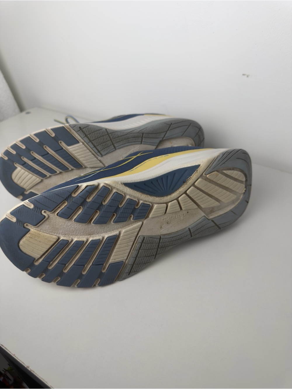 Dansko Blue and Yellow Mesh Walking Shoes - Picture 7 of 8